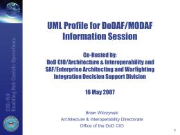 UPDM Information Session