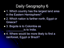 Daily Geography 6