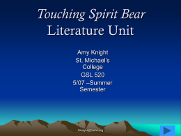 Touching Spirit Bear Literature Unit