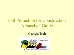 OSHA - Fall Protection for Construction/A Survival Guide