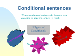 conditional clause