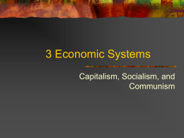 3 Economic Systems - Northside Middle School