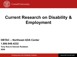 Disability and Business Technical Assistance Center