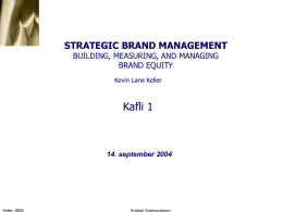 Customer-based brand equity