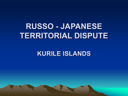 Territorial Dispute between Japan and Russia