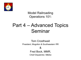 PART 4 - Advanced Topics Seminar