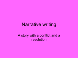 Narrative writing