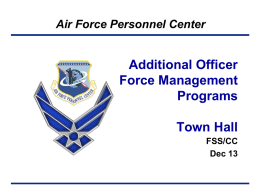 FM Town Hall Briefing