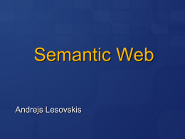 Semantic Web. Part 3