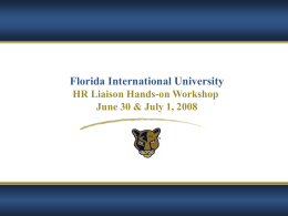 hrl_ppt_dhr_overview - Fiu - Florida International University