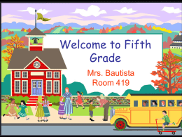 Welcome to Third Grade - Bautista`s Bulletin - Home