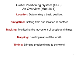 Global Positioning System - School of Electrical Engineering and