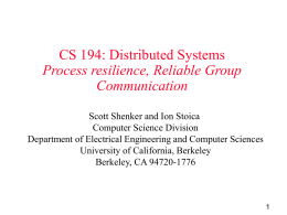 Systems Area: OS and Networking - University of California, Berkeley