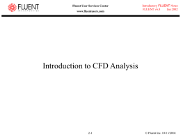 Introduction to CFD Analysis