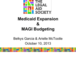 provide information on new Medicaid eligibility and budgeting rules