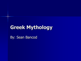 Greek Mythology - wrightfourthgrade
