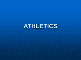Presentation by Athletics - (100) - Sport and Recreation South Africa