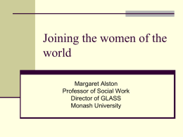 Margaret Alston - Monash University