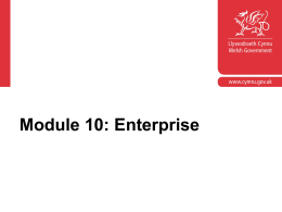 Enterprise - Learning Wales