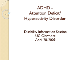 ADHD - UC Clermont College