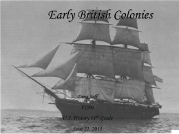 Early British Colonies