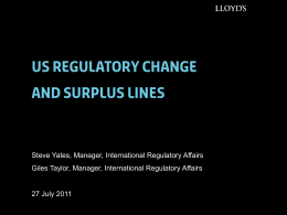 Surplus lines