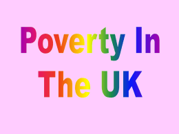 Poverty in the UK PowerPoint