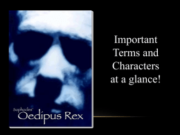 Oedipus Rex - Mentor Public Schools
