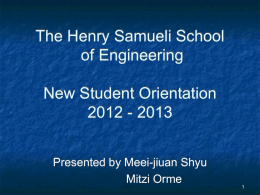 1 course - The Henry Samueli School of Engineering