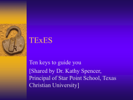 TExES - Ten Clues