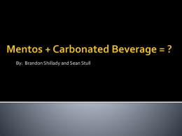 Mentos+Carbonated Beverage - Course