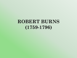 ROBERT BURNS (1759