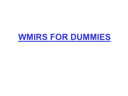 WMIRS for Dummies
