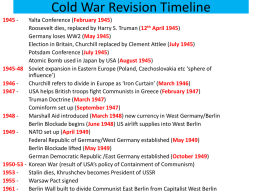 Cold War Revision Timelines