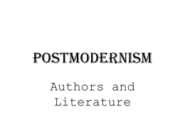 on postmodern literature