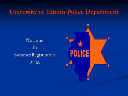 Presentation - Office of the Provost, University of Illinois at Urbana