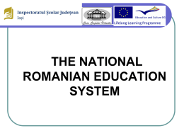 the national romanian education system