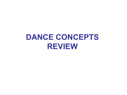 Dance Concepts Review