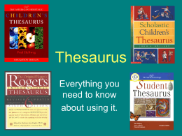 Thesaurus - U