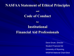 NASFAA Code of Conduct