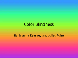 Color Blindness - Mrs. GM Biology 300