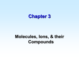 Chapter 2 - Chemistry