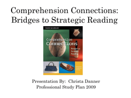 Comprehension Connections: Bridges to Strategic