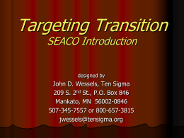 Targeting Transition for SEACO