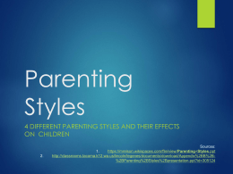Parenting Styles - AHSMsGraham