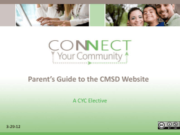Parents Guide to CMSD Website