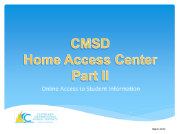 Home Access Center - Connect Your Community 2.0