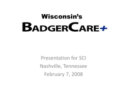 BadgerCare Plus - State Coverage Initiatives