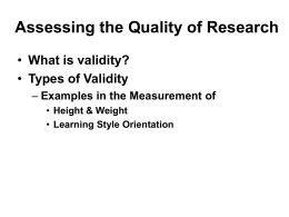 assess validity fall