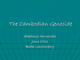 The Cambodian Genocide - Pasadena City College
